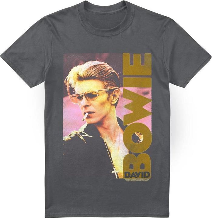 Actual product image David Bowie Mens Smokin T-Shirt (XXL)