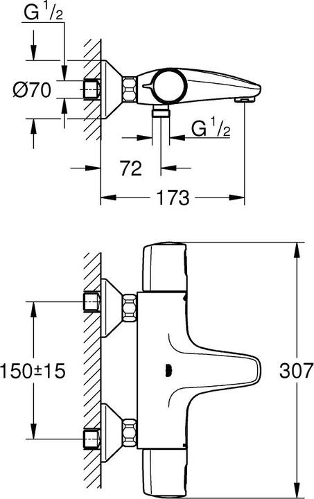 Produktbild Grohe FG Precision Trend New BA-Therm.chr