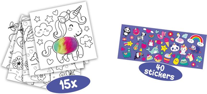 Actual product image Ses Plush coloring book