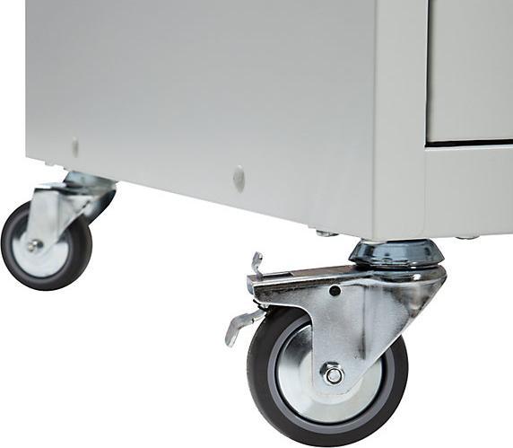 Produktbild eurokraft basic PC-Pult, fahrbar (118 cm, 118.40 cm)