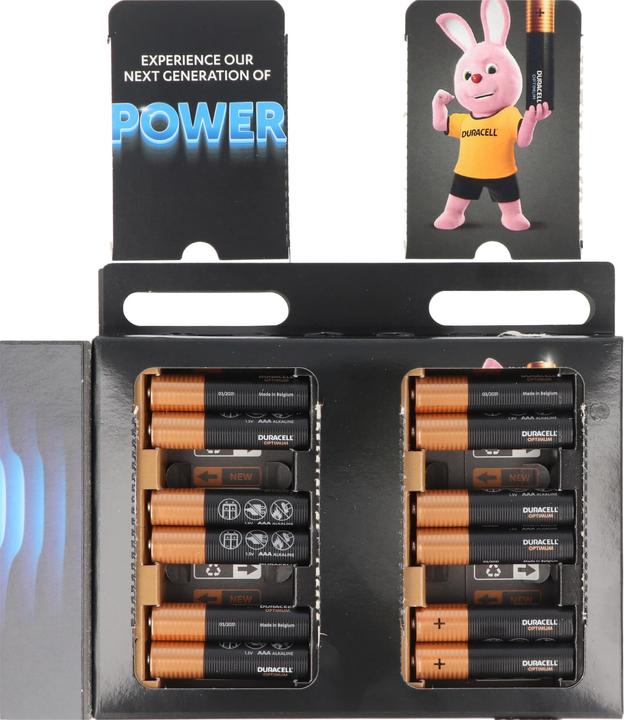 Produktbild Duracell Optimum AAA Mignon Alkaline-Batterien, 1.5V LR03 MX2400, 12er-Pack (12 Stk., AA)