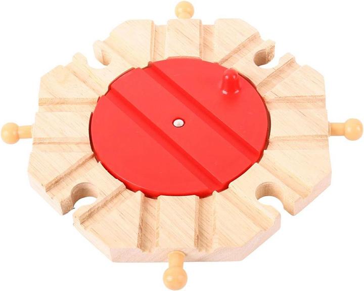 Actual product image Bigjigs Wooden railroad 8 directions turntable (4)