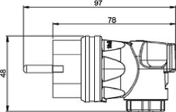 Immagine prodotto PCE Spina Spina ad angolo Poliammide IP44 05811-s