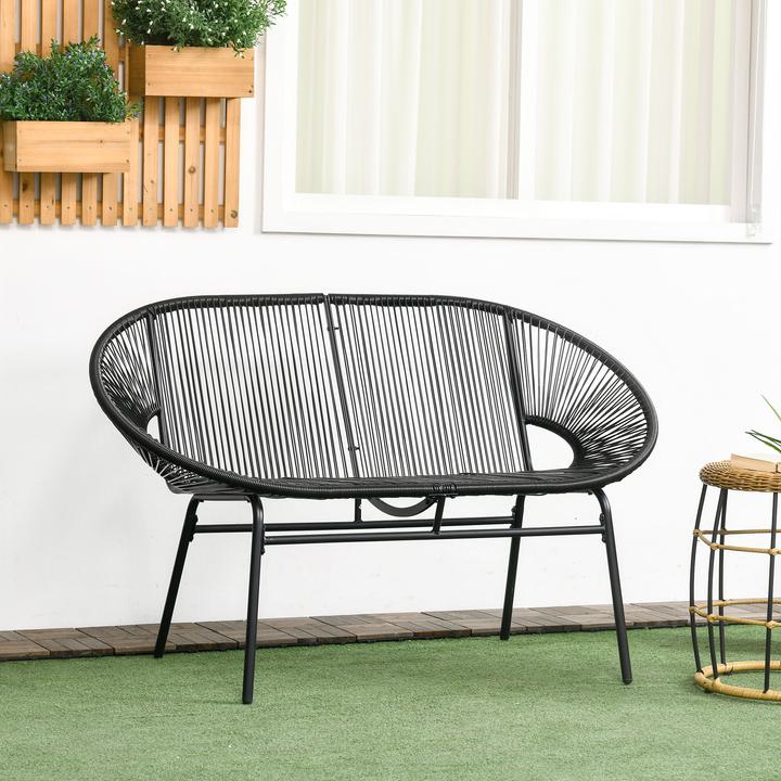 Image du produit Outsunny Banc de jardin en osier