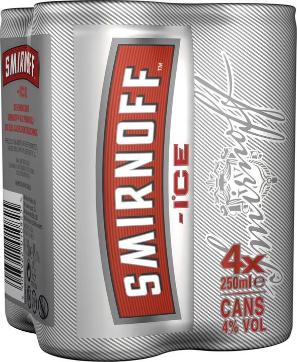 Immagine prodotto Smirnoff Vodka Ice 4 x 0.25 l (4 x 250 ml)