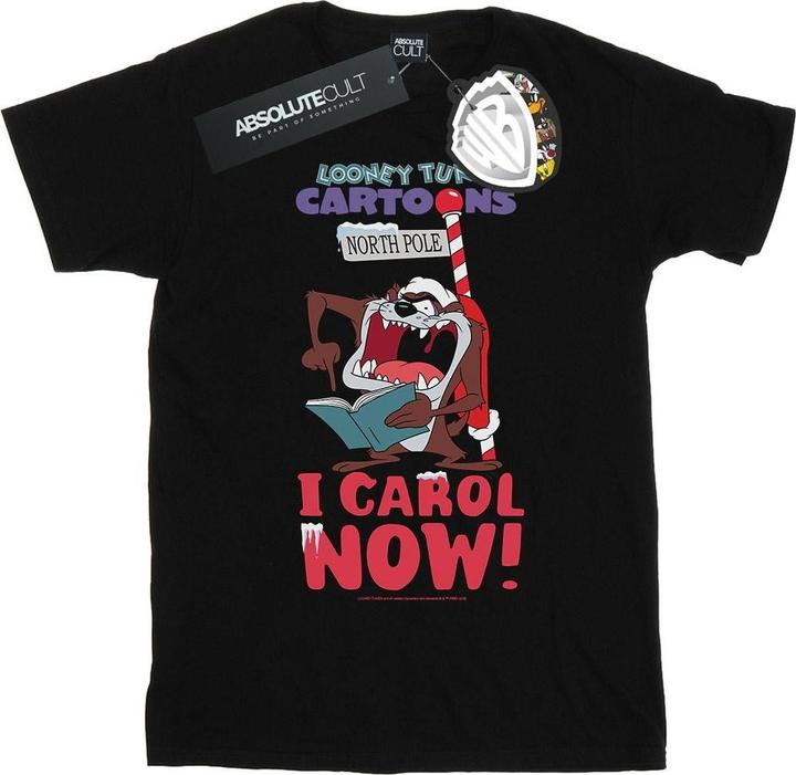 Actual product image Looney Tunes Mens Taz I Carol Now T-Shirt (4XL)