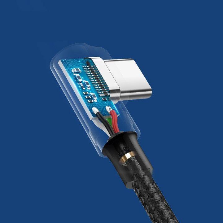 Actual product image Ugreen USB-C angled to USB-A 2.0 angled 3A data cable (2 m, USB 3.0)