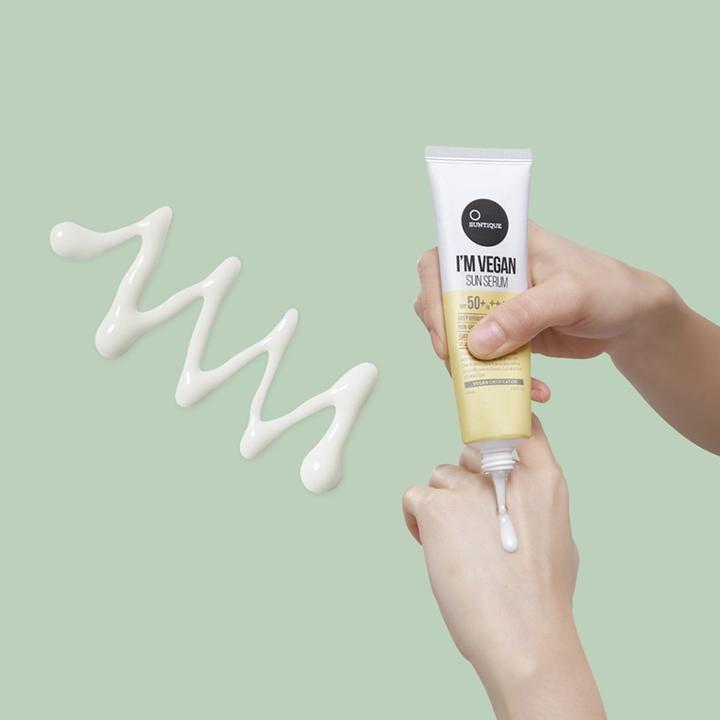 Actual product image Suntique I'M Vegan Sun Serum (Suntan cream, SPF 50+, 50 ml)