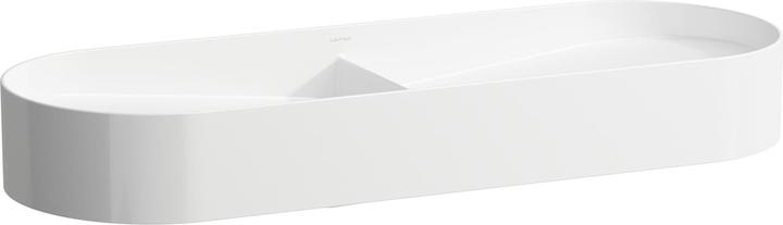 Image du produit Laufen Sondeur mobile à double lavabo, sans trou pour robinet, sans trop-plein, 1000x370mm, avec co (1015 mm, 157 mm)