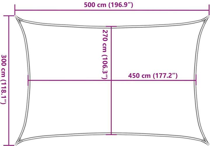 Immagine prodotto VidaXL Sonnensegel (300 x 500 cm)