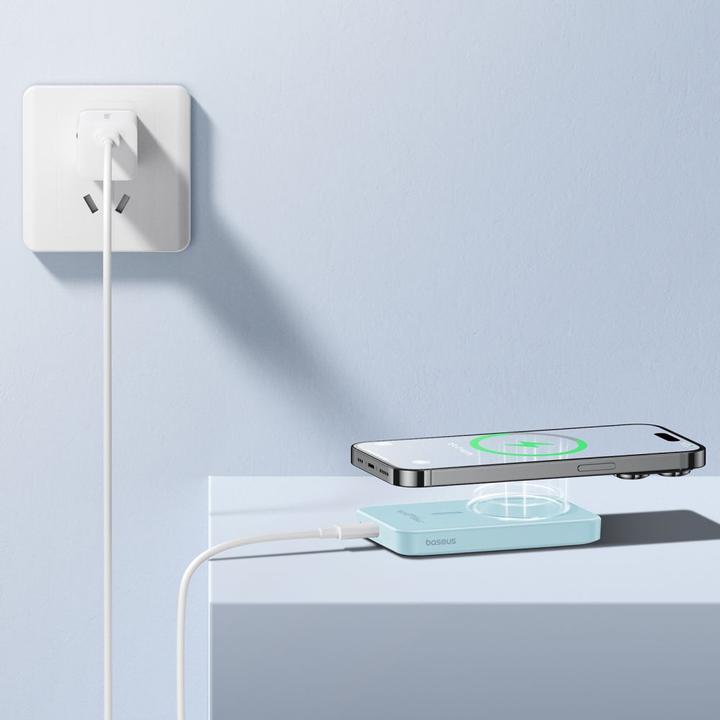 Actual product image Baseus mini power bank 5000mAh 20W + USB-C cable (20V/3A) - blue (5000 mAh, 20 W, 19.25 Wh)
