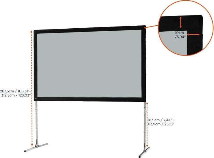 Produktbild Celexon Mobil Expert, Rückprojektion, Gain 1.2, 16:10, 366x229cm (170.08", 16:10)