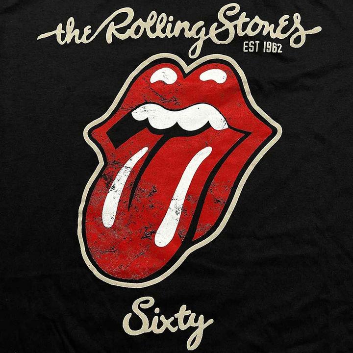 Immagine prodotto The Rolling Stones Maglietta unisex adulto Sixty Plastered Suede (L)