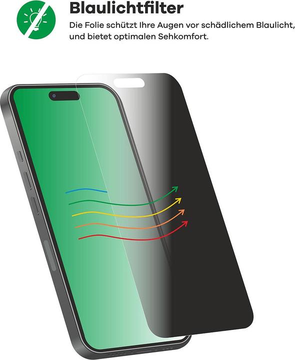 Produktbild upscreen Sichtschutzfolie Anti-Spy Privacy Folie Blaulicht-Schutz (1 Stück, LG V50 ThinQ)