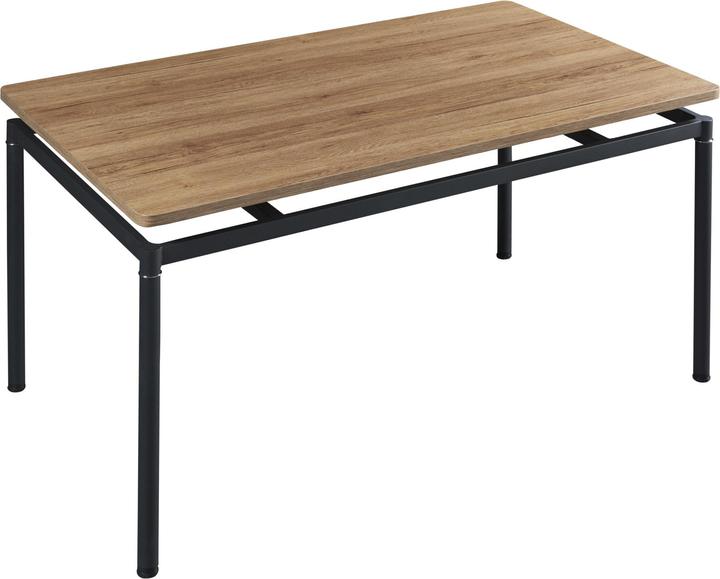 Actual product image En.Casa Hemnes dining table for 6 people 140x80 cm oak-look (140 x 80 x 75 cm)
