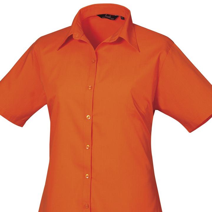 Actual product image Premier Short sleeve poplin blouse work shirt (52)