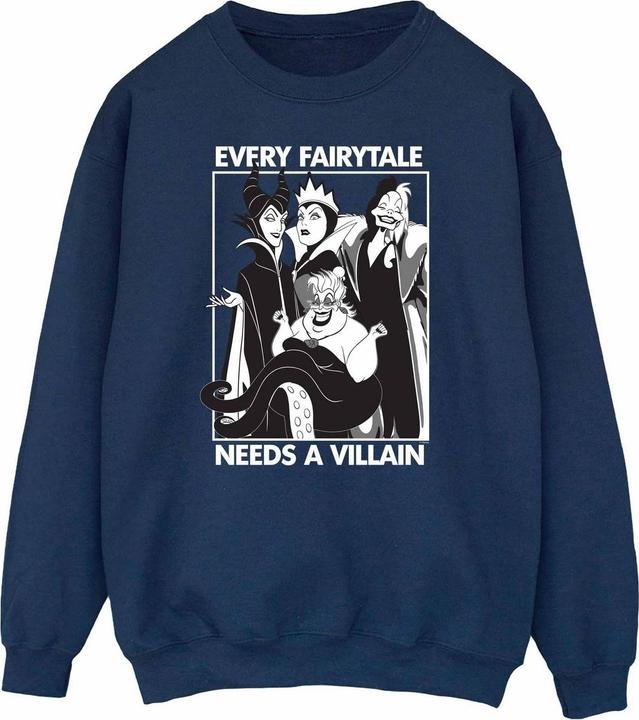 Actual product image Disney Princess Womens/Ladies Every Fairy Tale Needs A Villain Sweatshirt (M)