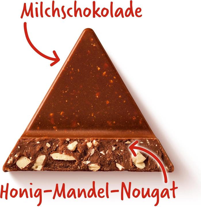 Produktbild Toblerone Milchschokolade mit Honig- und Mandel-Nougat (360 g)
