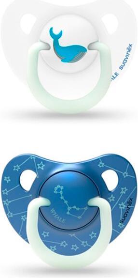 Actual product image Suavinex Anatomical Silicone Pacifier Night 0 6m 2h