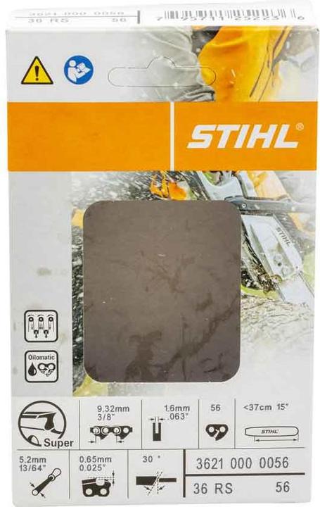 Produktbild Stihl Sägekette 3/8 1,6 mm 56 GL - 37 cm Vollmeissel RSC (Kettensäge, Sägekette)