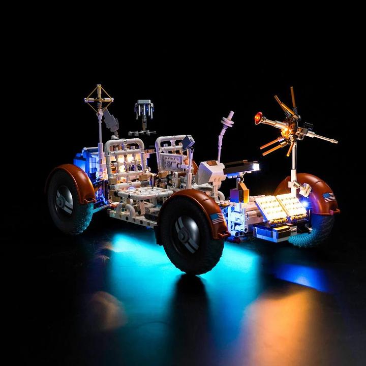 Actual product image BrickBling LED light set for LEGO - NASA: Apollo Lunar Roving Vehicle - LRV (42182) incl. remote control