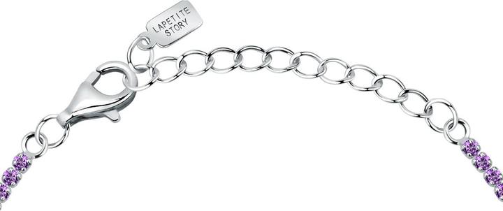 Actual product image La Petite Story - Silver tennis bracelet with pink zircons Silver LPS05AWV64 (19 cm, Silver 925)