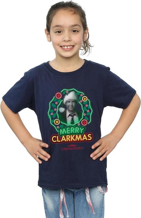 Immagine prodotto National Lampoon´s Vacation National Lampoon's Christmas Vacation Greyscale Clarkmas Maglietta Ragazze (116)