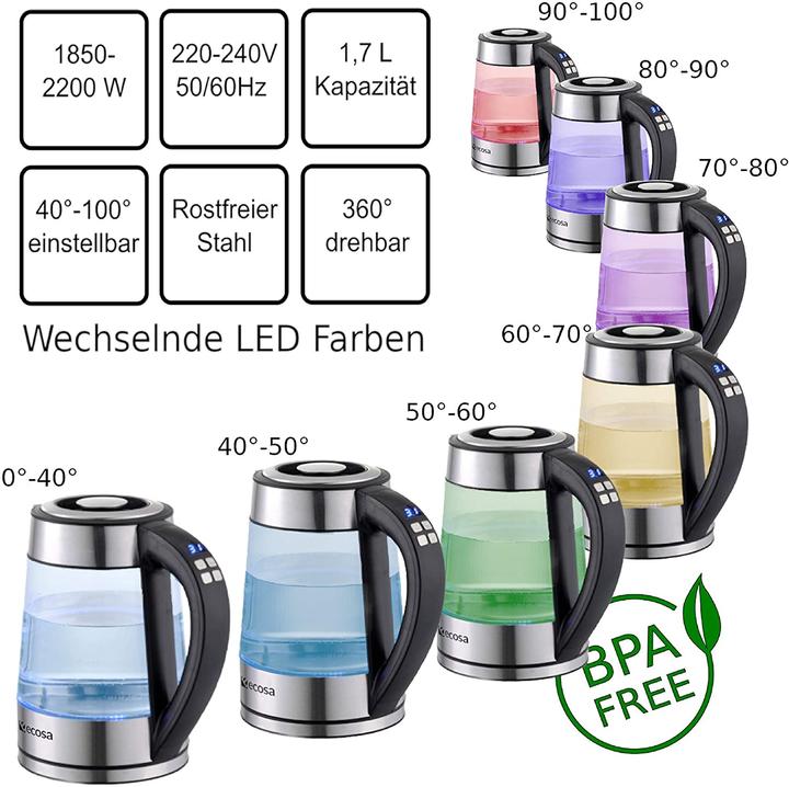 Image du produit Ecosa Bouilloire (1.70 l)