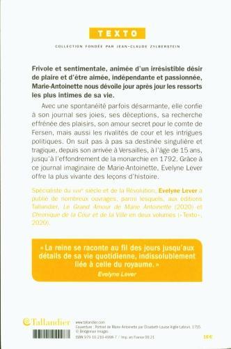 Produktbild Marie-Antoinette, journal d'une reine (Französisch, Lever Evelyne, 2021)