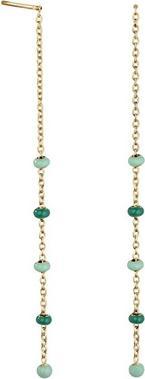 Immagine prodotto Rosefield Orecchini lunghi placcati oro alla moda Emerald JEETG-J722