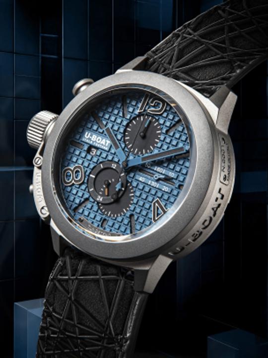 Produktbild U-Boat 3003 Classico Titanium Blue (Chronograph)