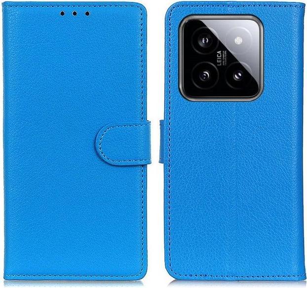 Actual product image MU Classic Litchi Leather Bookcover Series (Xiaomi 14 Pro)