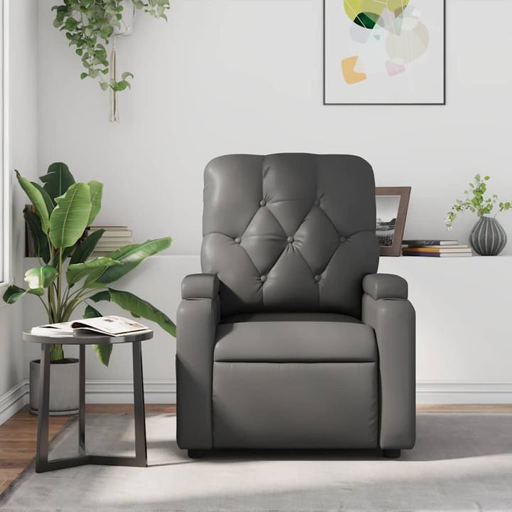 Image du produit VidaXL Fauteuil de massage gris similicuir,Couleur : gris,Matériaux