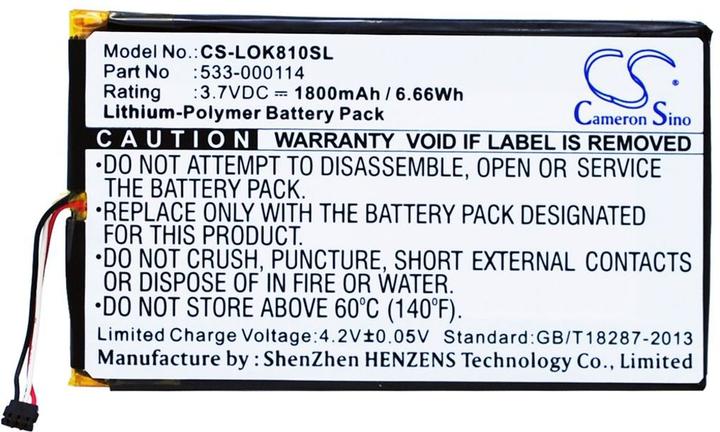 NoName Batteria per Logitech IIIuminated Keyboard K810 ecc. (1 pz., Specifico del dispositivo)