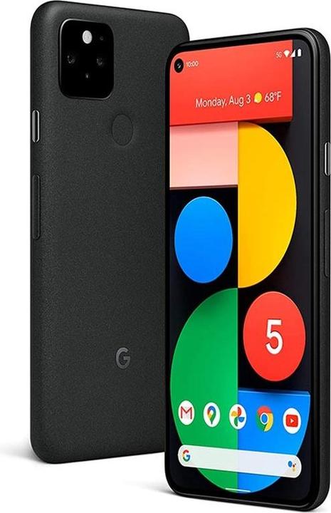 Actual product image Google pixel 5 (128 GB, Just Black, 6", Single SIM, 12 Mpx, 5G)