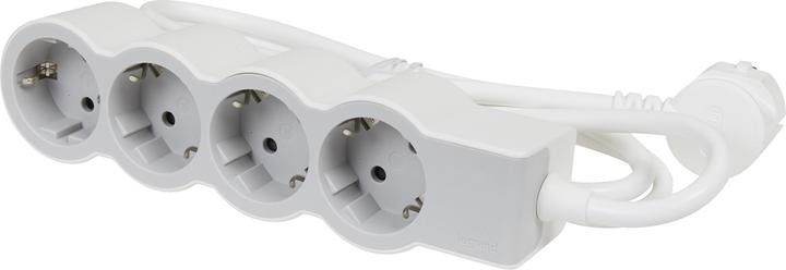 Produktbild Legrand Flache Steckdosenleiste, 4-fach Steckdose (4 x, CEE 7/7, 1.50 m)