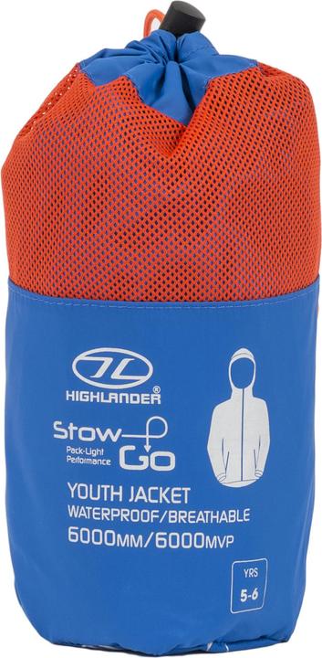 Actual product image Highlander Stow & Go Kids Blue Pky Jkt - 9/10 (9, 10)