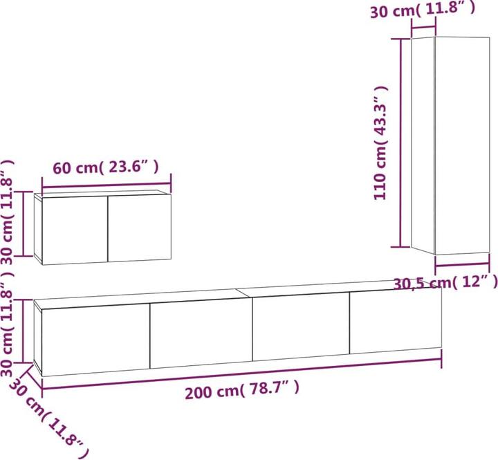 Actual product image VidaXL Amani (100 x 30 x 30 cm)