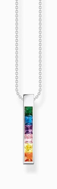 Actual product image Thomas Sabo Chain colorful stones silver (925 silver, 40 - 45 cm)