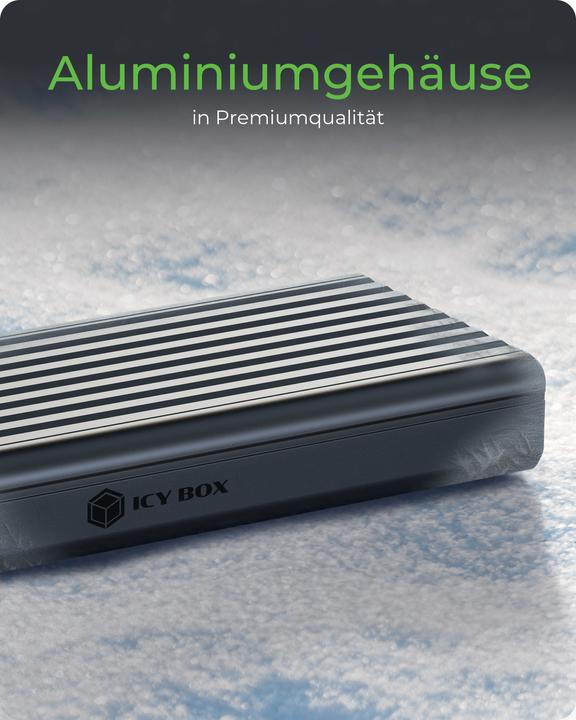 Produktbild Icy Box Externes Gehäuse IB-1917M-C32a M.2 (M.2 2260, M.2 2242, M.2 2280, M.2 2230)