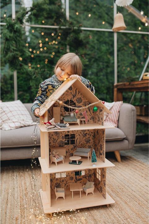 Produktbild Milin Holzpuppenhaus Vintage Flower