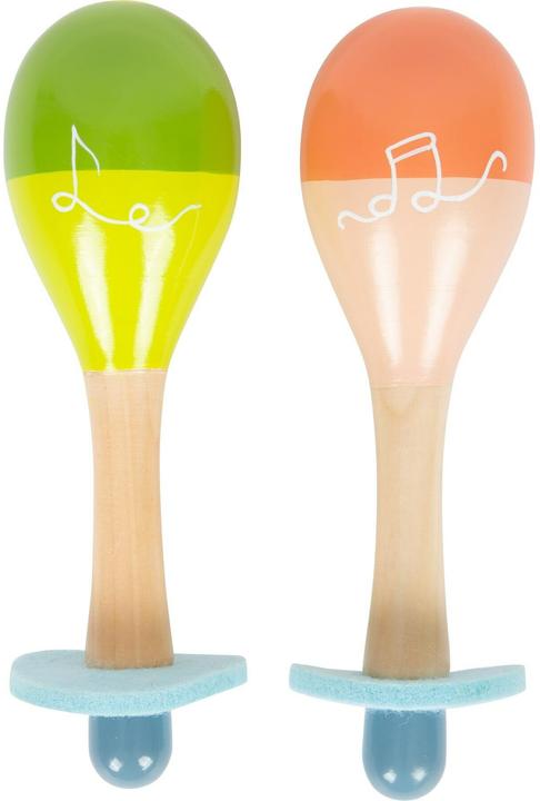 Actual product image small foot Maracas Groovy Beats (German, French, Italian, English)