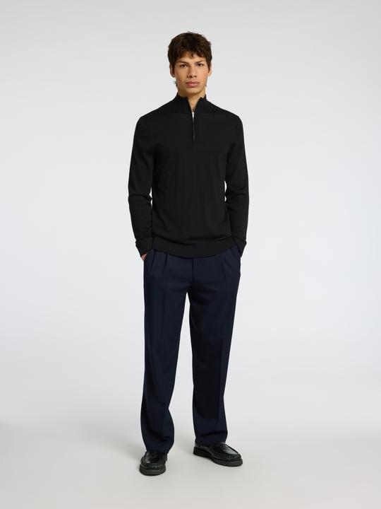 Actual product image Selected Homme Slhtray Ls Knit Merino Half Zip Noos (L)