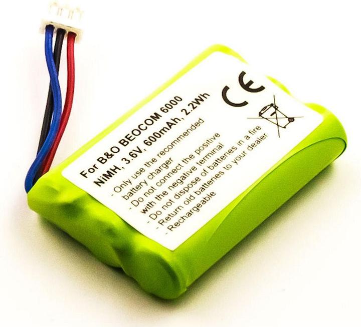 Actual product image AGI BEOCOM 6000 - Battery - BANG & OLUFSEN BEOCOM 6000 - Green - Nickel Metal Hydride (Ni