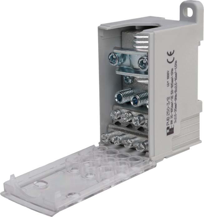 Actual product image Pollmann POLL 2080714 Phase distribution block PVB-185 SE-3x35