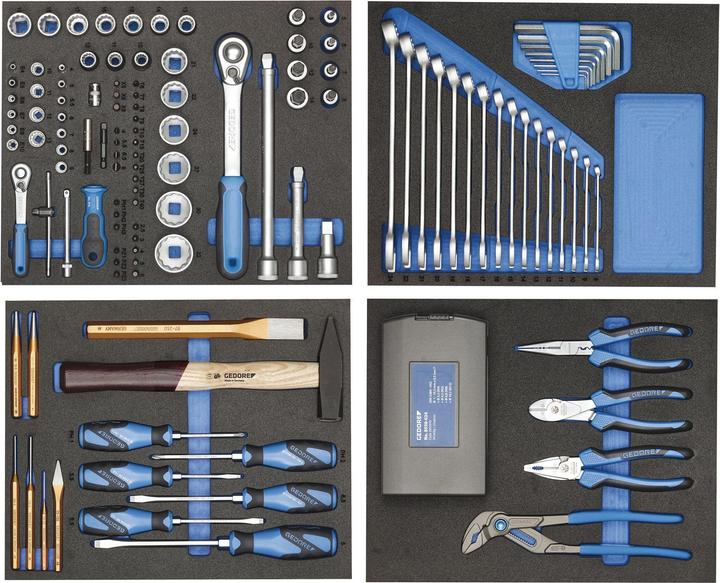 Actual product image Gedore WHL-L7-TS-147 Tool trolley workster highline with 147-piece tool assortment (147 x)