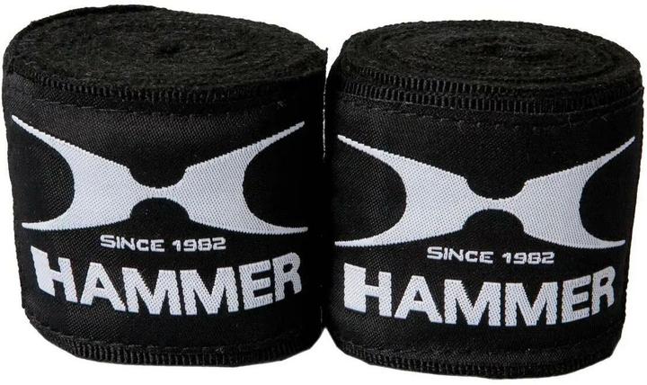 Hammer Boxbandagen, elastisch 3,5m (schwarz)