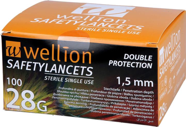 Actual product image Wellion Safetylancets 28G Safety Enema, 100 pcs LAN (Lancets)