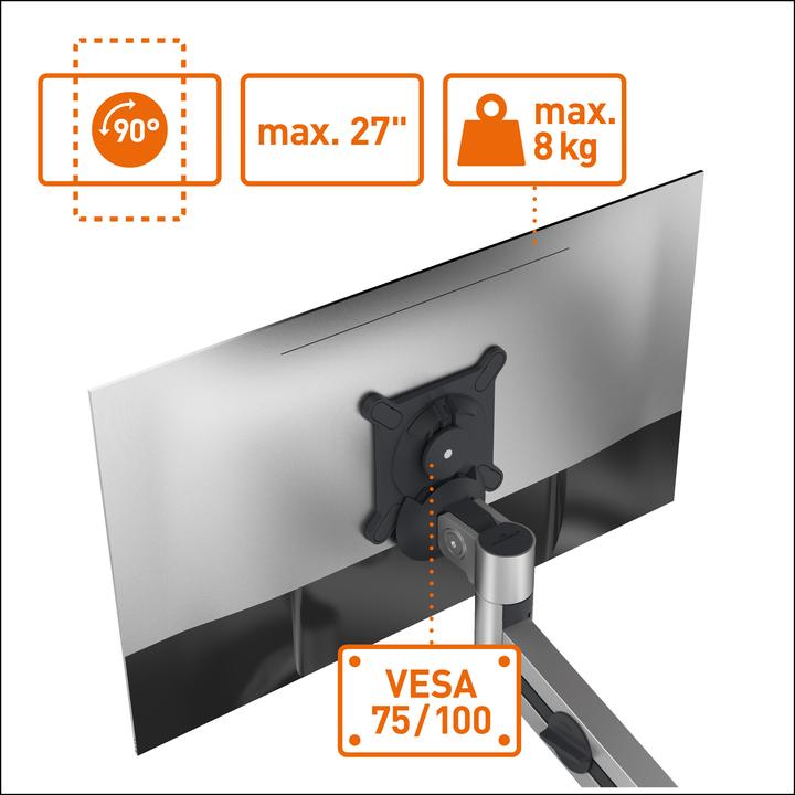 Actual product image Durable Monitor mount (Table, 27")