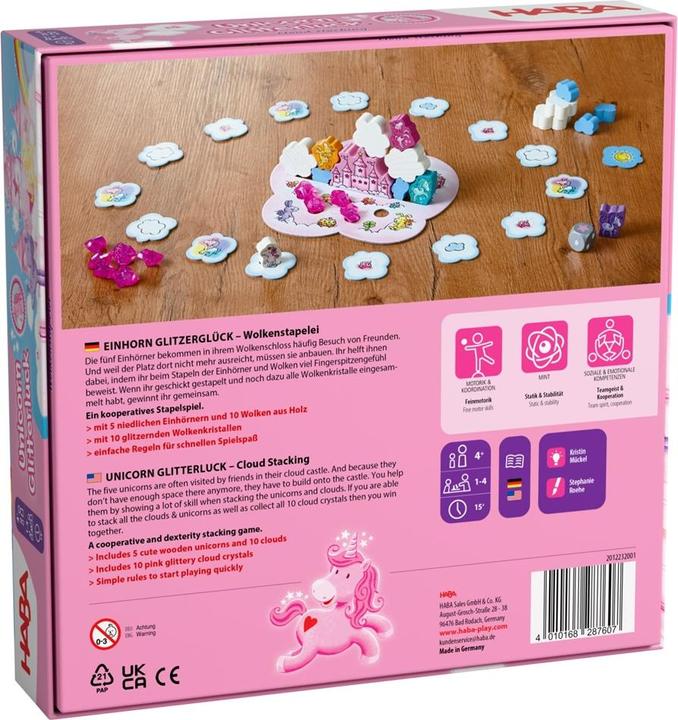 Produktbild Haba Einhorn Glitzerglück Die Wolkenstapelei (Deutsch)